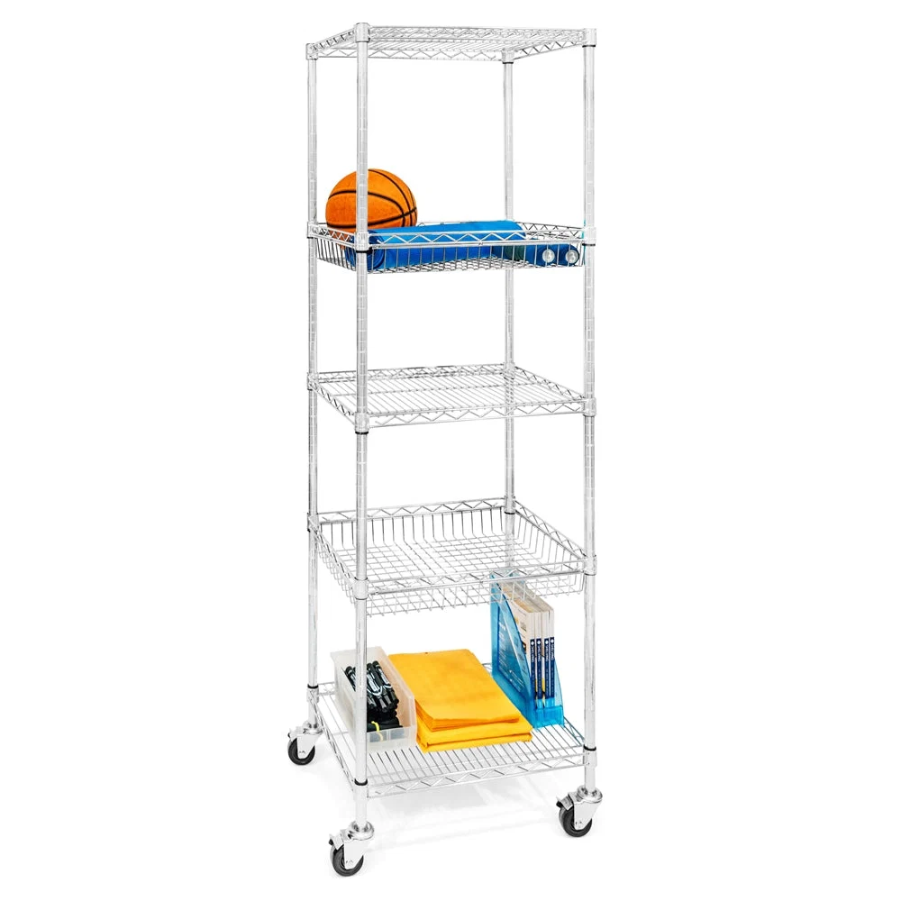 Detailed 5-Shelf Mobile Multi-Purpose Organizer Next-Generation