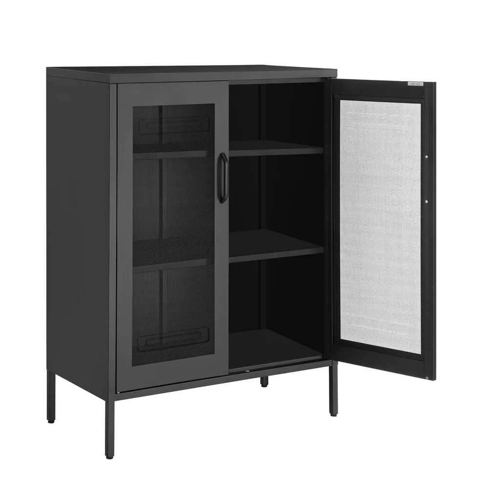 World-Class SONGMICS Metal Storage Cabinet with Mesh Doors Comfortable