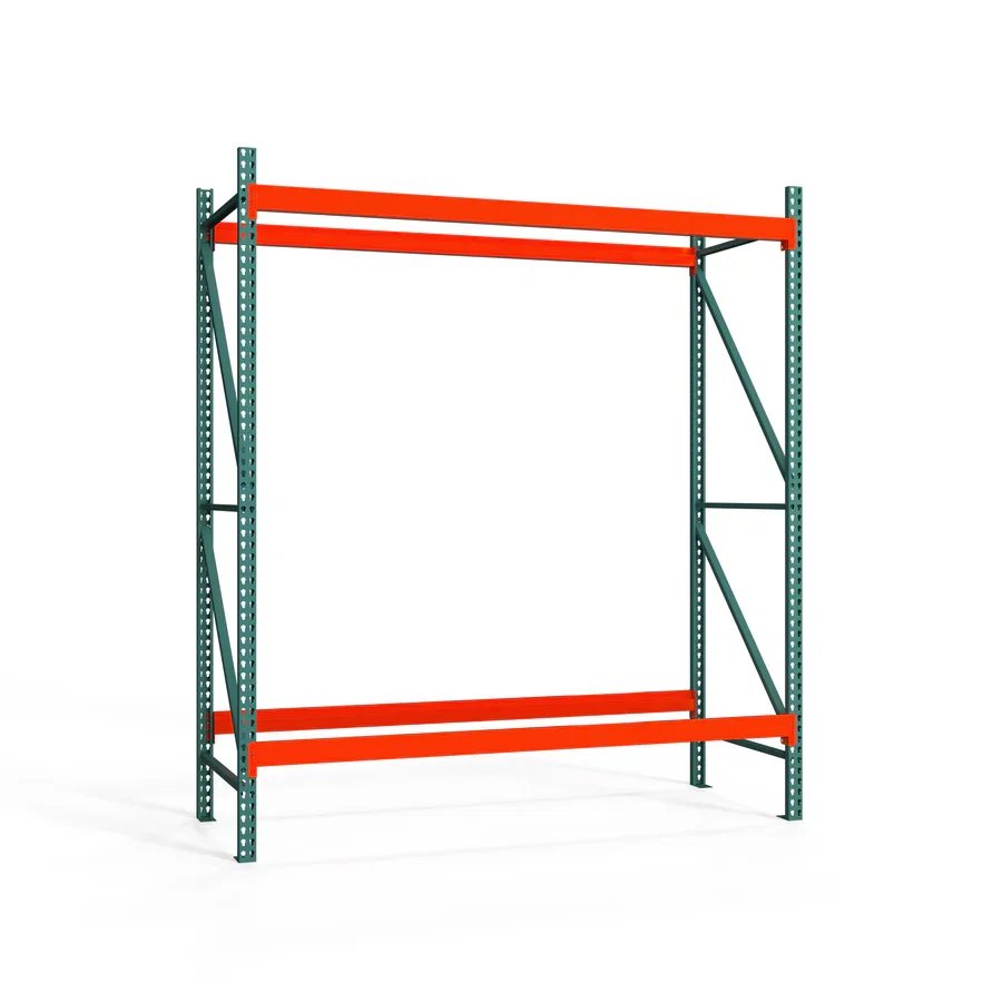Official 2-Tier Teardrop Pallet Rack Starter Units – 42 quot d x 120 quot h Detailed