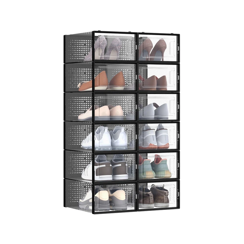 Official SONGMICS Stackable Shoe Storage Organizers Carefully Designed