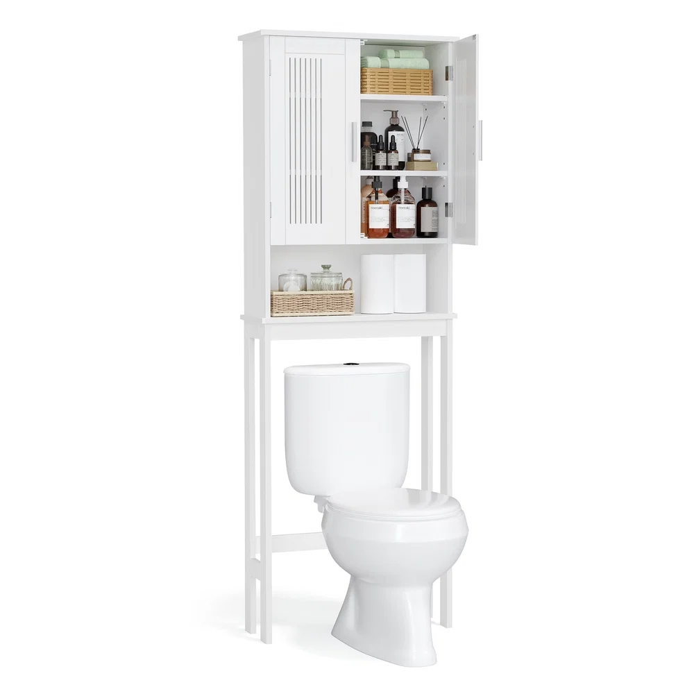 Natural VASAGLE White Over-the-Toilet Storage Cabinet Original