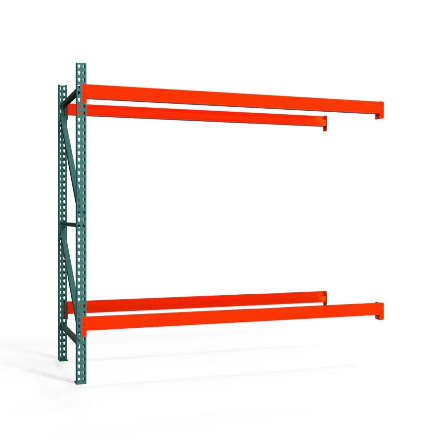 Relaxed 2-Tier Teardrop Pallet Rack Add-On Units – 48 quot d x 96 quot h Traditional