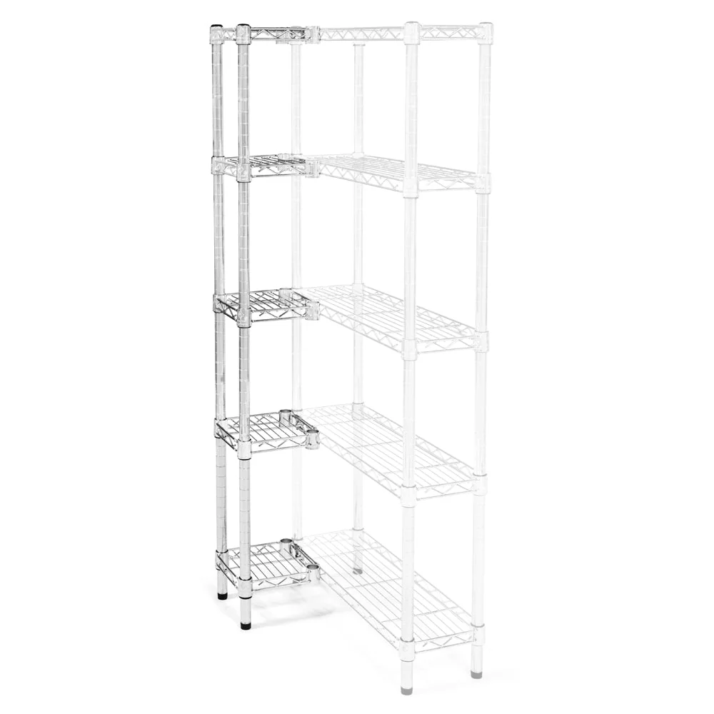 Outstanding 8 quot d x 8 quot w Wire Shelving Add-On Units w 5 Shelves Convenient