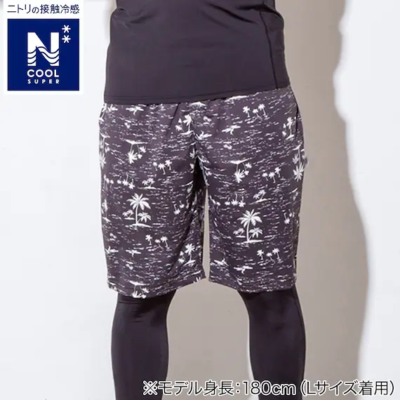 Long-Lasting MENS SUPER COOL KNEE LENGTH ROOM PANTS NEP BK LL Minimalist