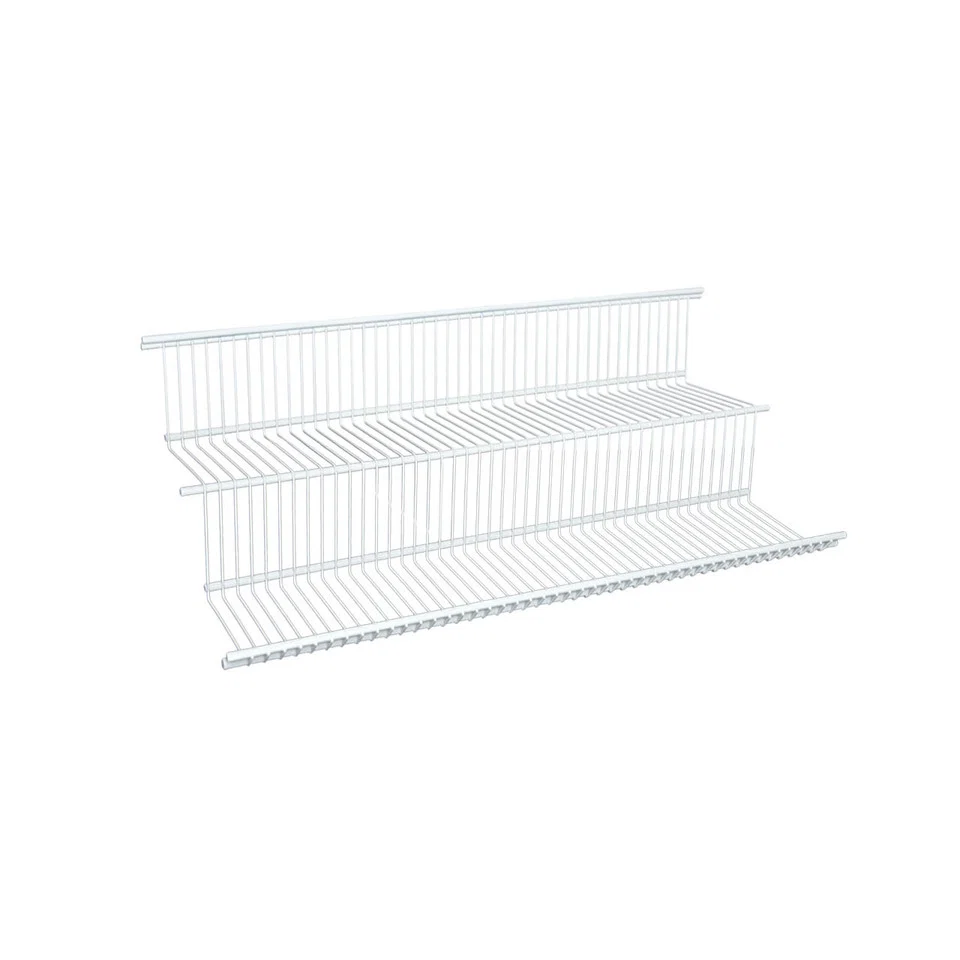 Reliable 24 quot TIERED VENTILATED SHELF WHT Unique