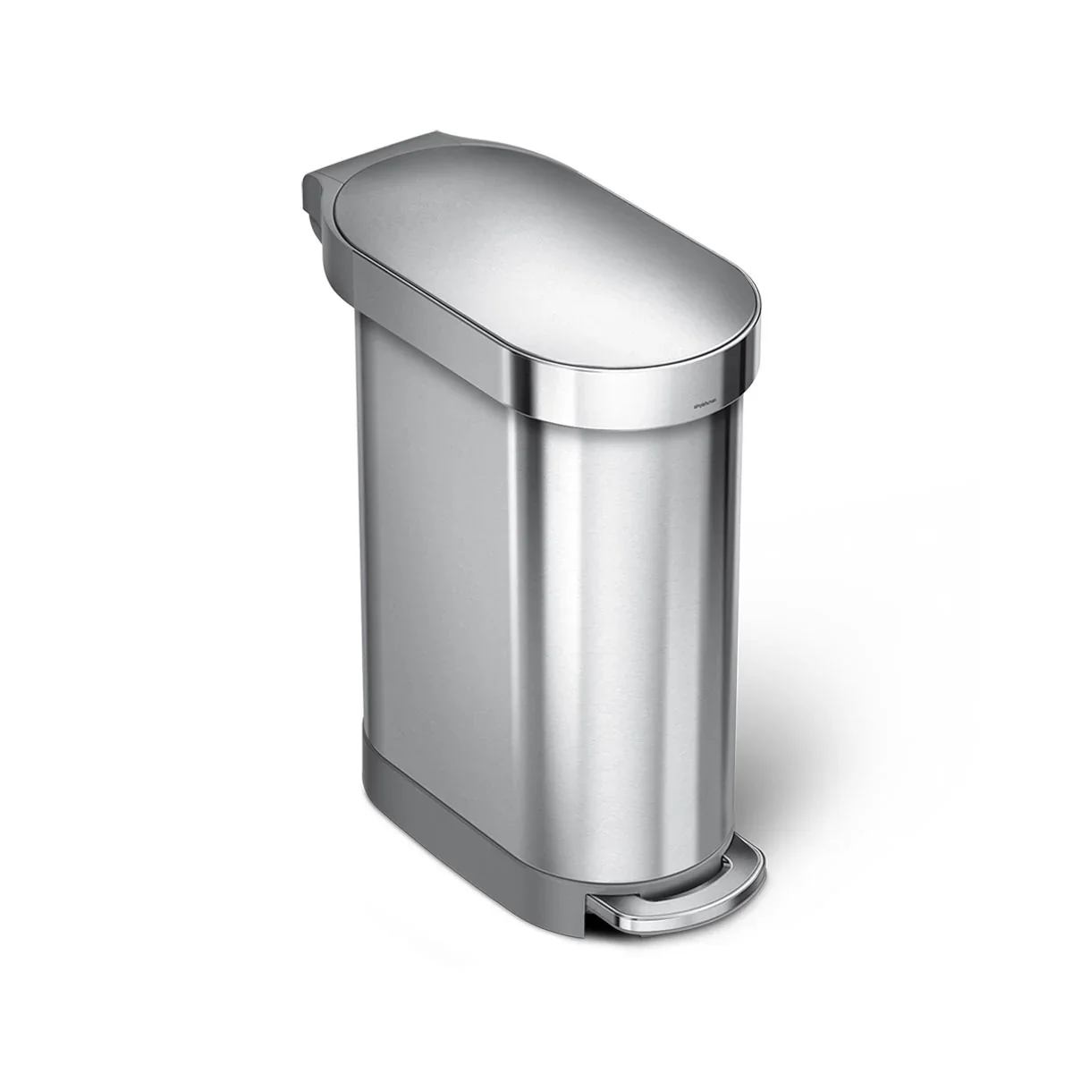 Durable 45L SLIM STEPCAN BRUSHED SS Trendy
