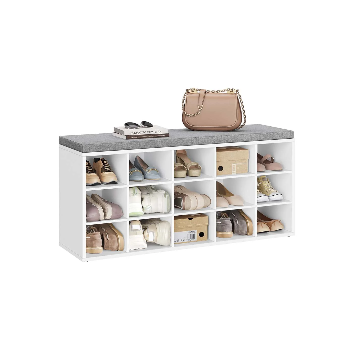 Prestigious VASAGLE Shoe Bench with Cushion Exclusive