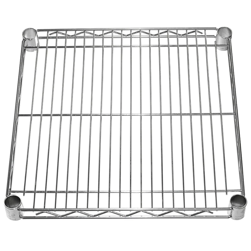 Recyclable 21 quot d Chrome Wire Shelves Green