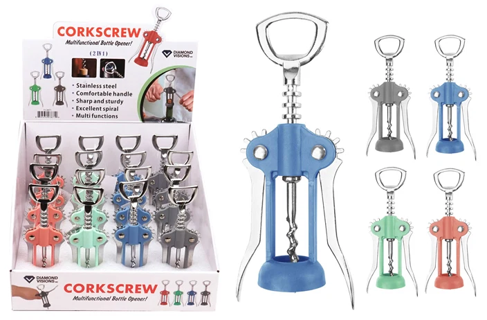 Minimalist BOTTLE OPENER CORKSCREW Traditional