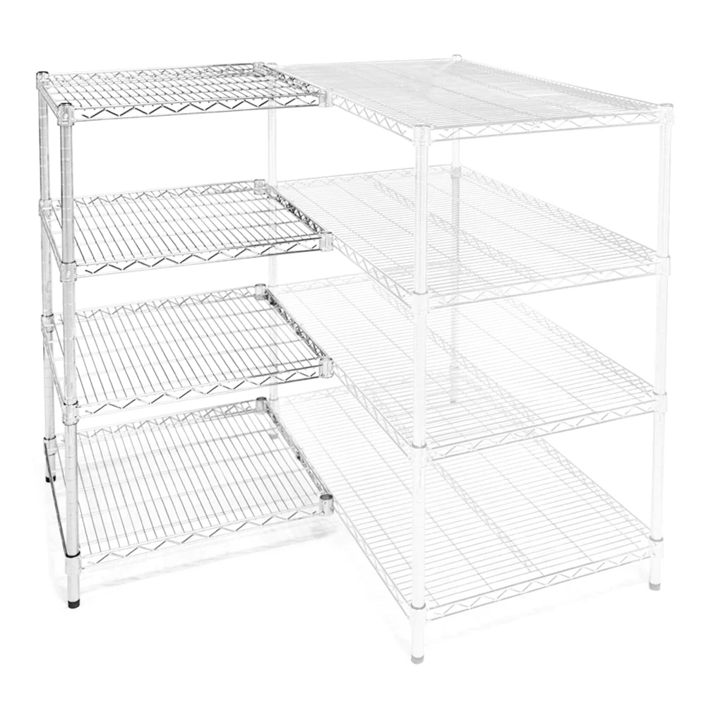 Smooth 21 quot d x 30 quot w Wire Shelving Add-Ons w 4 Shelves Easy-to-Use