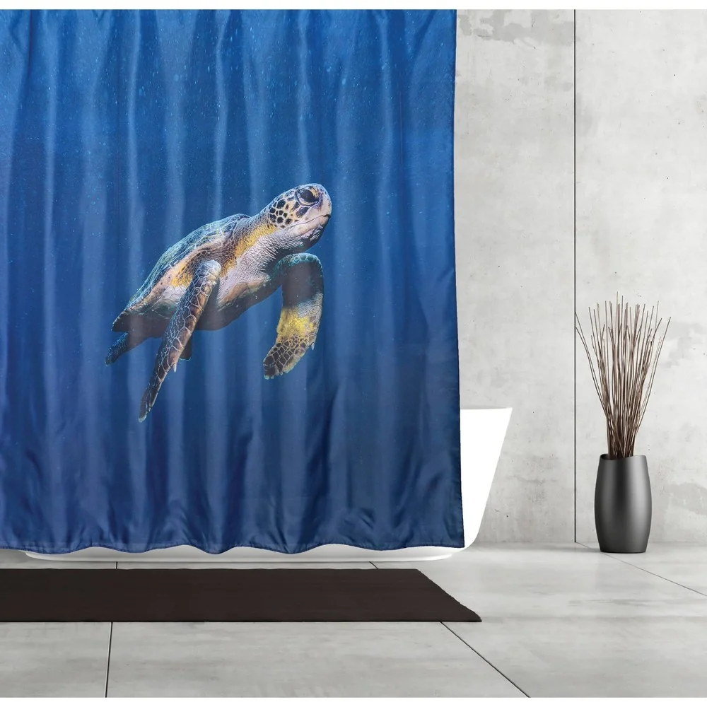 Authentic SEA TURTLE SHOWER CURTAIN Next-Generation