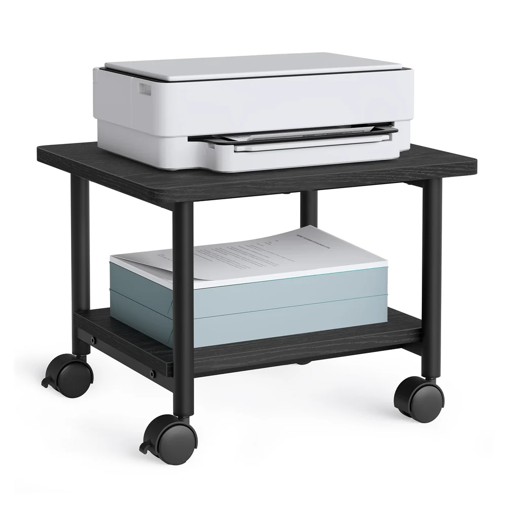 Exclusive SONGMICS Under Desk Printer Stand Minimalist
