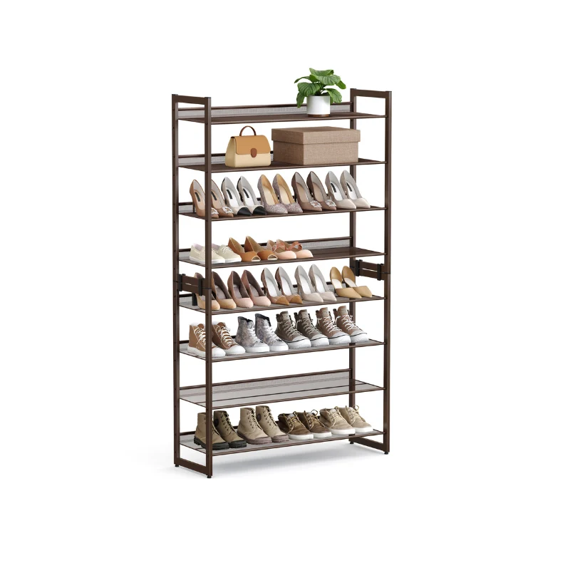 Dependable SONGMICS Metal Shoe Racks for Garage Eco-Friendly