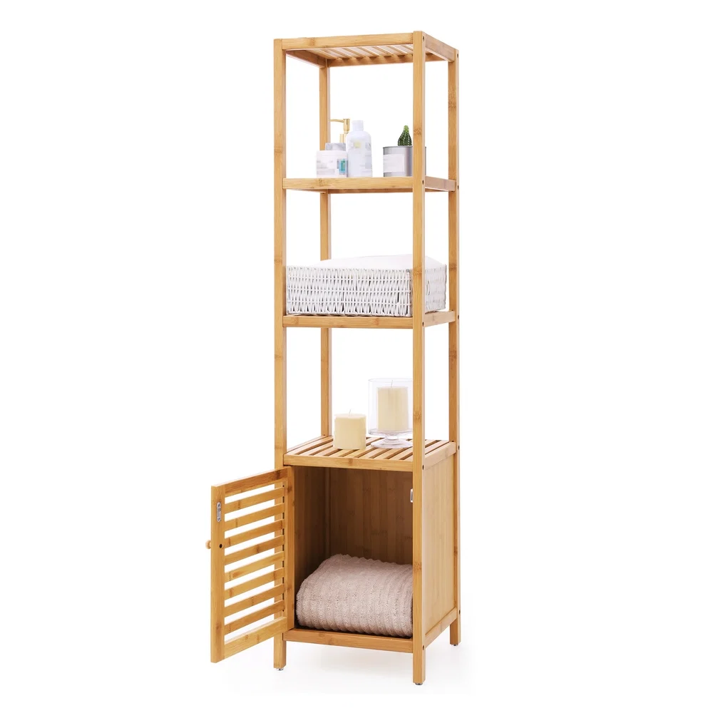 High-Performance SONGMICS Bamboo Floor Cabinet Dependable