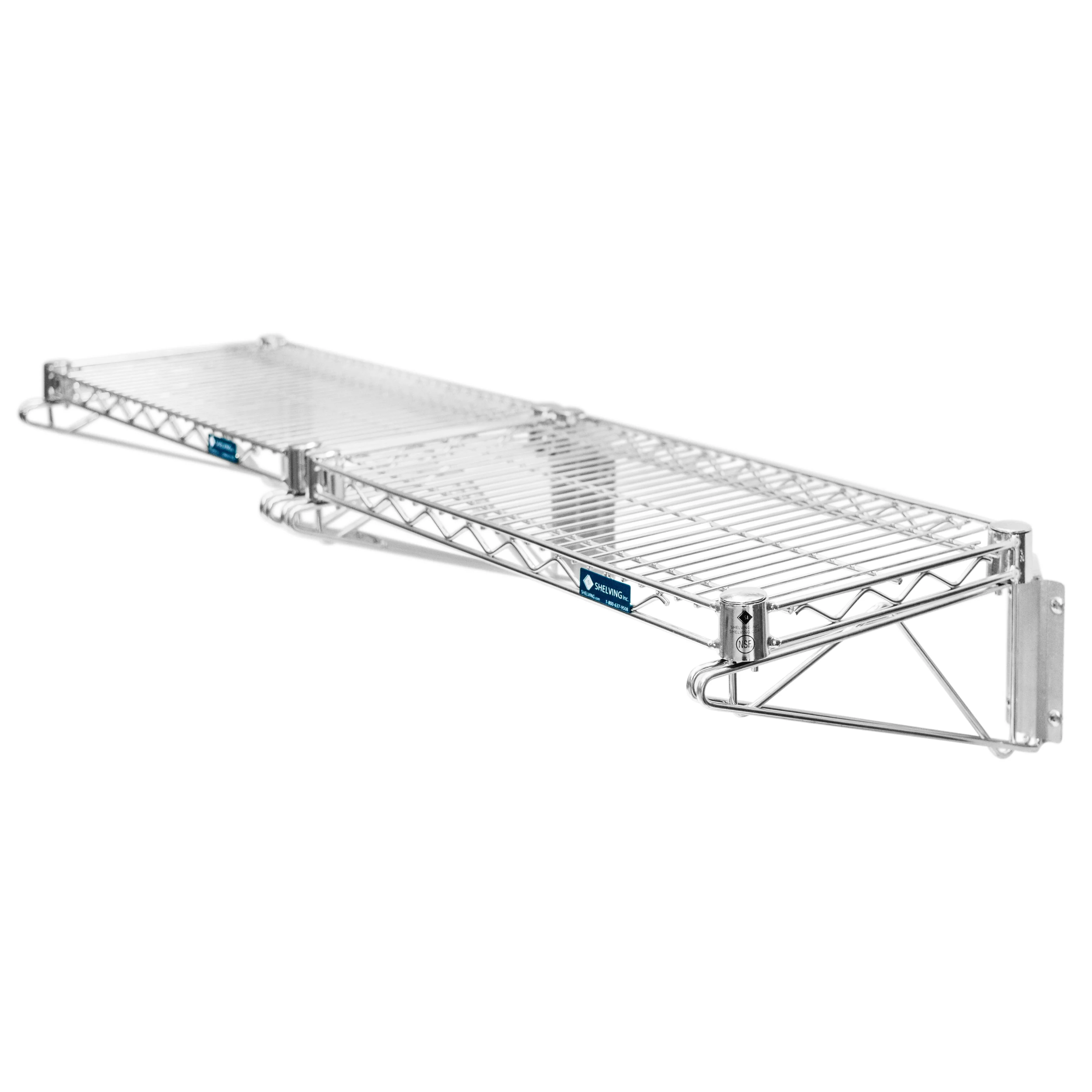 Excellent 8 quot d Wall Mounted Wire Shelf Add-On Kit Versatile