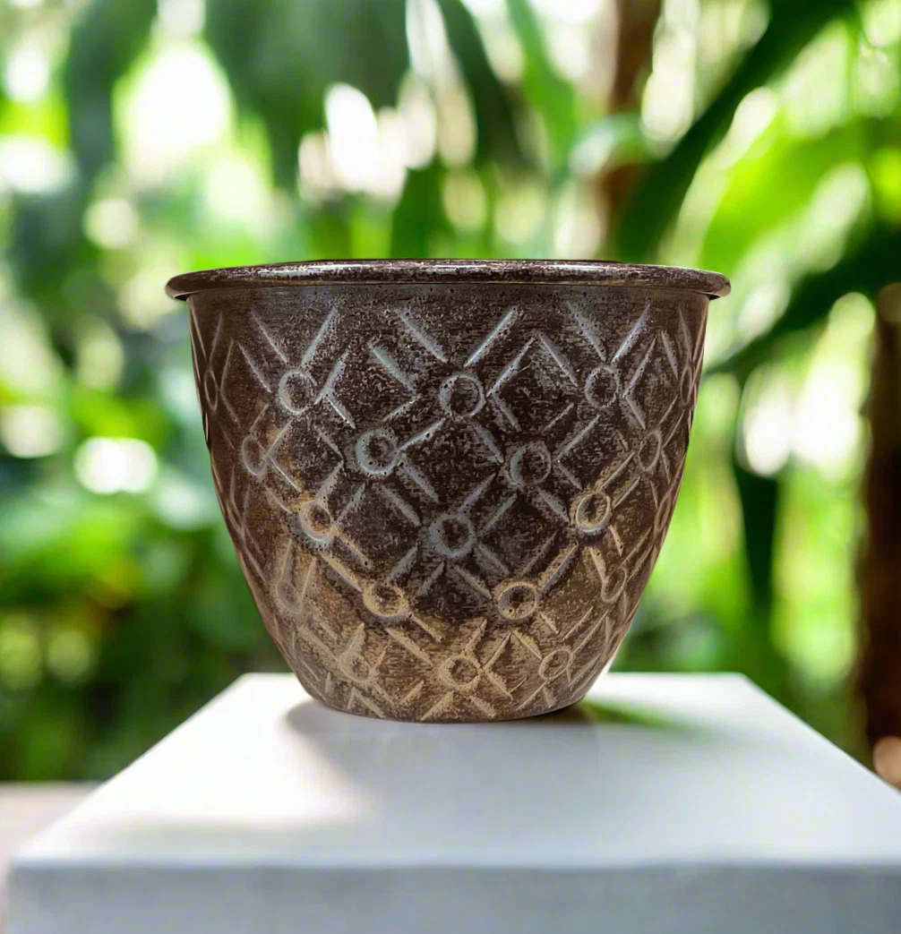 Clean 5 quot DIAMOND PLANTER GRAPHITE High-Quality