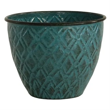 Elegant 5 quot DIAMOND PLANTER SEAFOAM Trendy
