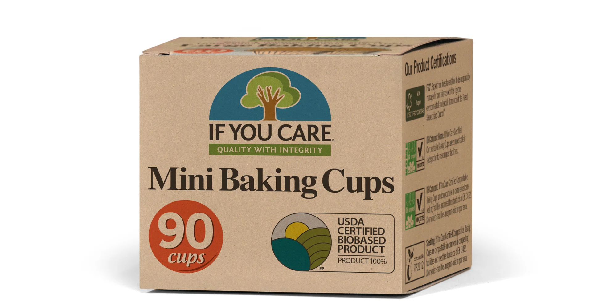 Verified NATURAL MINI BAKING CUPS 90 CT Long-Lasting