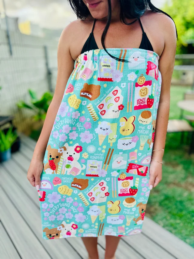 World-Class EDEN WAFFLE WRAP EVERYTHING NICE TEAL Selected