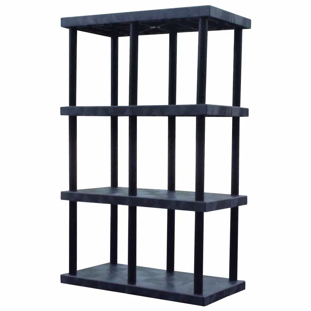Consistent DuraShelf Solid Top 24 quot d x 48 quot w x 75 quot h 4-Shelf System Clean