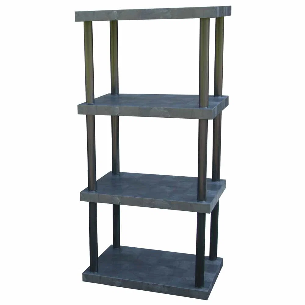 Easy-to-Use DuraShelf Solid Top 36 quot w x 75 quot h 4-Shelf System Quality