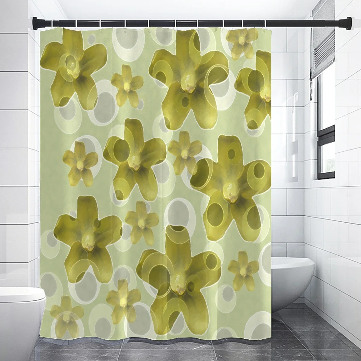 Fine ROBERT JAMES PUAKENIKENI SHOWER CURTAIN Stylish
