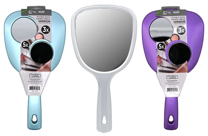 Fine Crafted HAND HELD MIRROR 3-IN-1 Official
