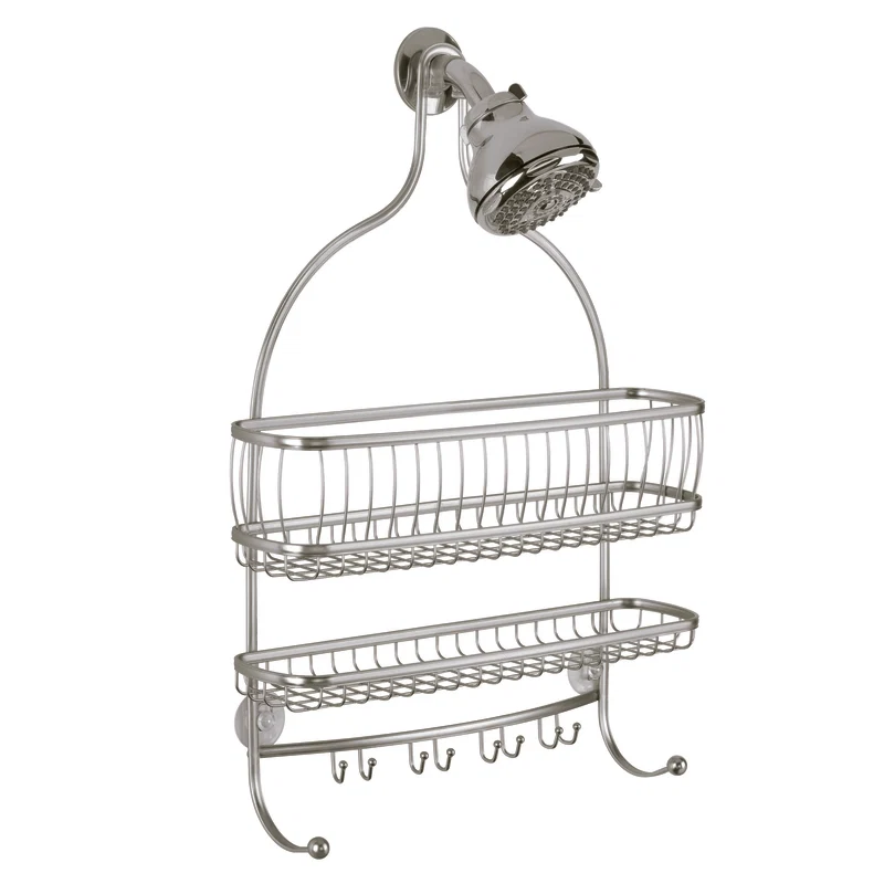 First-Class SHOWER CADDY YORK LYRA SATIN NICKEL Fine Crafted