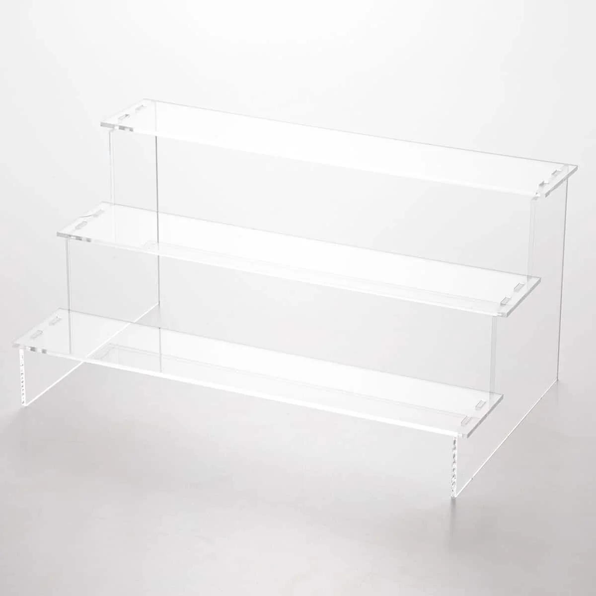 Stylish Acrylic Display Staircase Riser Contemporary