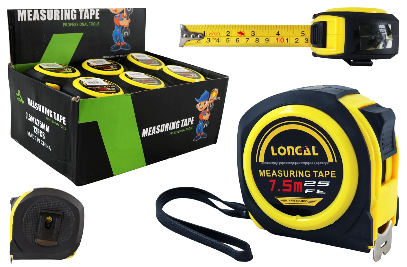 Reusable 25 39 TAPE MEASURE W RUBBER GRIP Carefully Designed