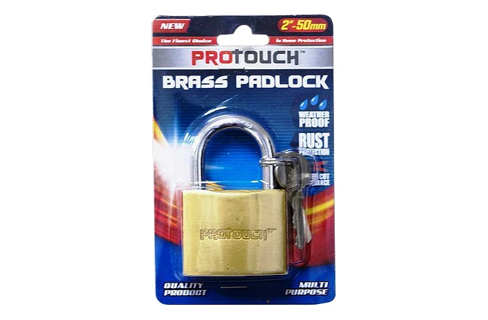 Lightweight BRASS PADLOCK 2 quot Natural