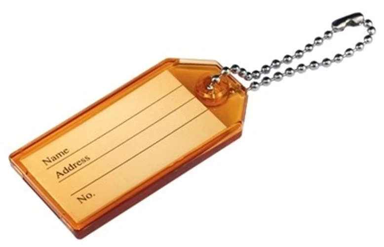 Effective KEY RING ID TAG 2PK Stylish