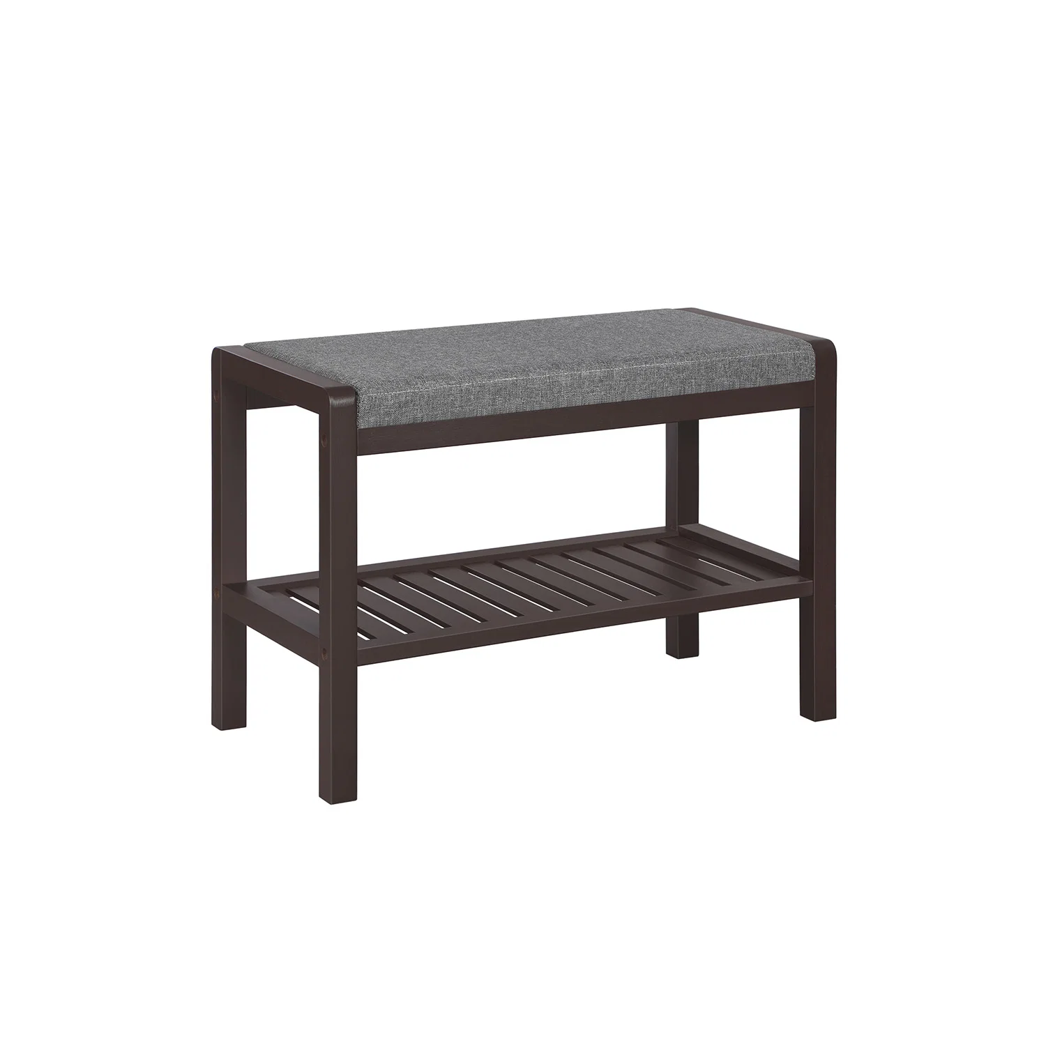 Long-Lasting SONGMICS Bamboo Shoe Bench Rack with Cushion Effective