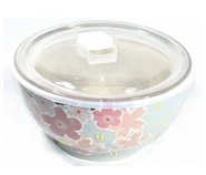 Classic MICRO BOWL W LID PLUM BLOSSOM Exceptional