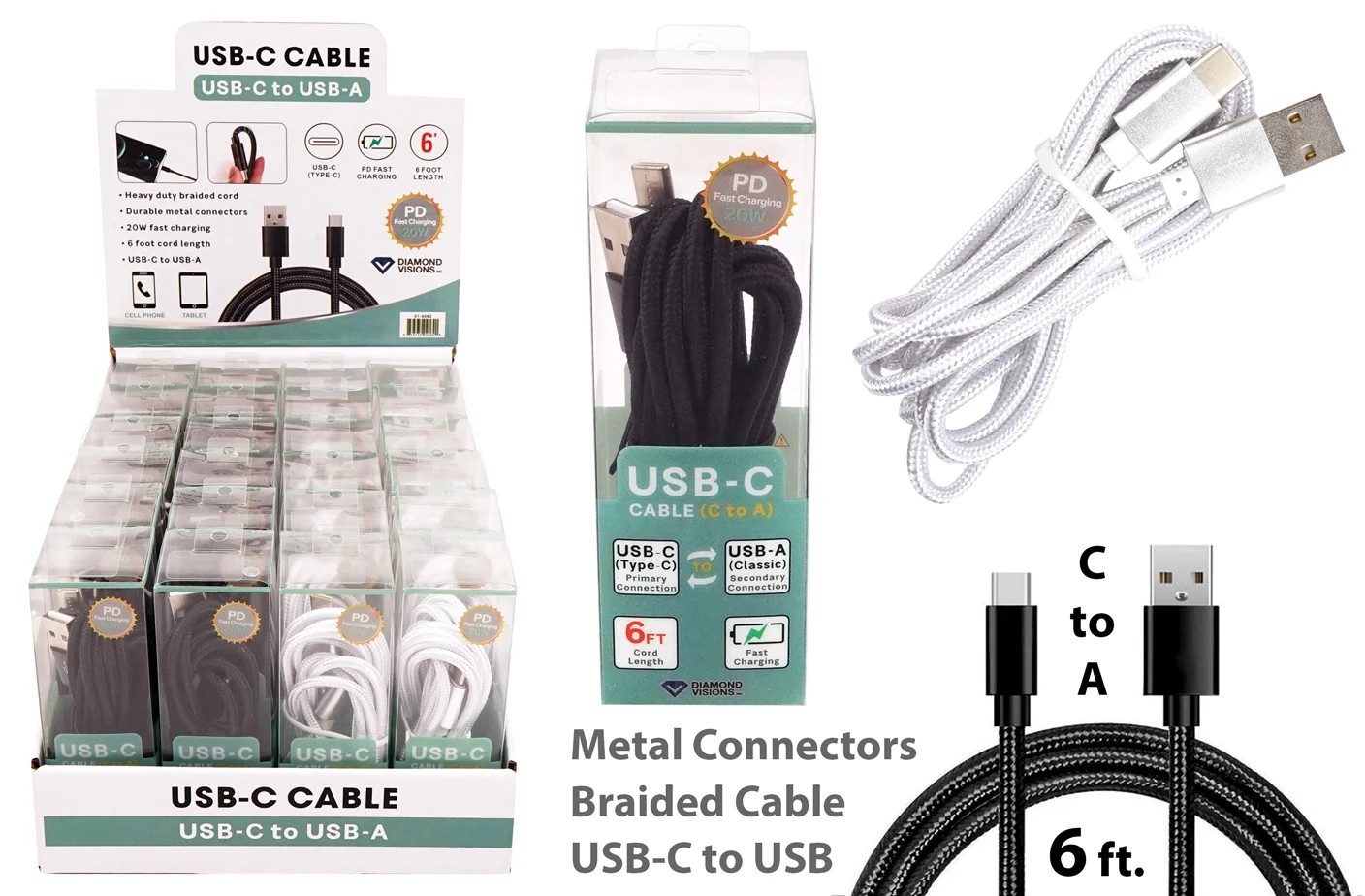 Proven BRAIDED USB-C CABLE 6 39 C TO A Contemporary