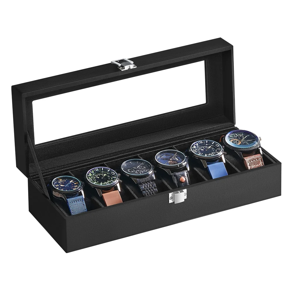 User-Friendly SONGMICS Lockable Watch Box with Keys Sophisticated