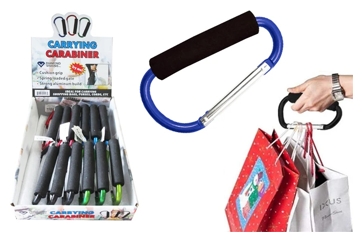Secure CARRYING CARABINER W FOAM GRIP 4.5 quot Comfortable