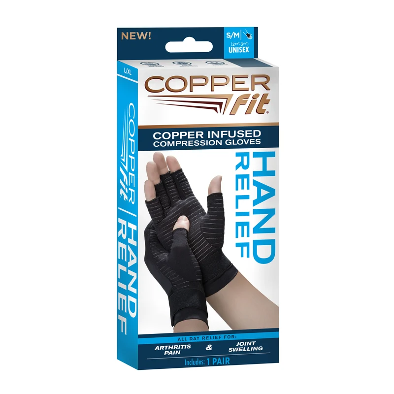 Trendy COPPER FIT COMPRESSION GLOVES Green
