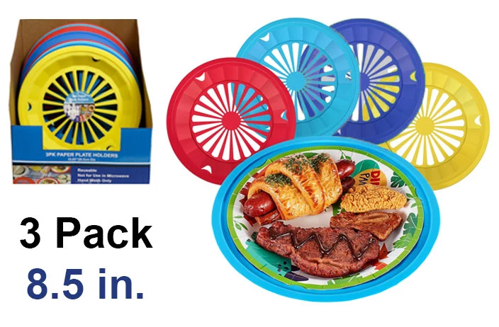 Soft PAPER PLATE HOLDERS 3PK Stylish