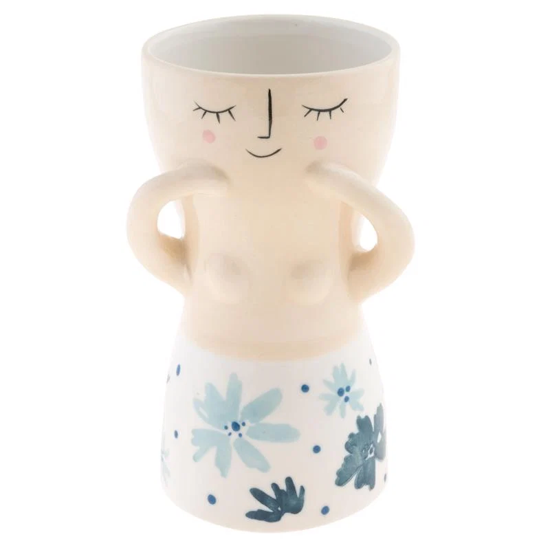 Fashionable EXPRESSION BLUE FLORAL VASE 5.5 quot Easy-to-Use