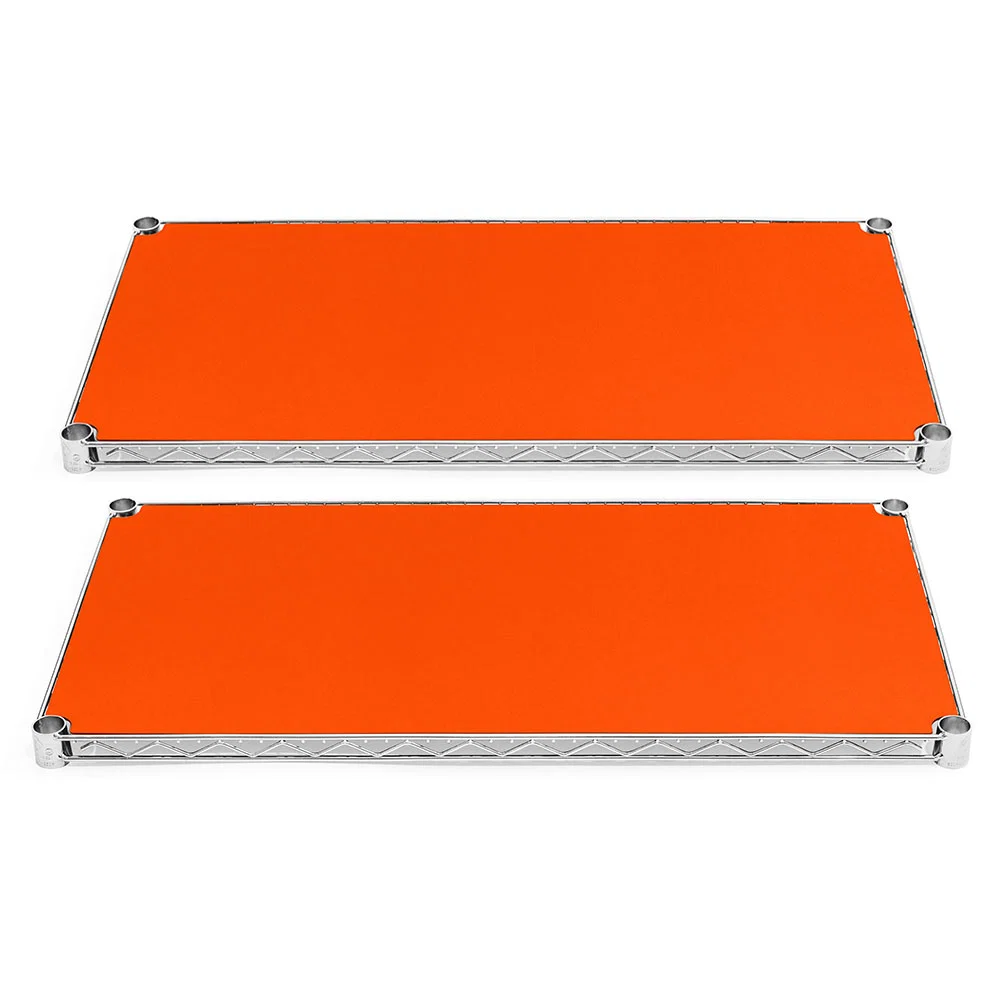 World-Class 12 quot d Plastic Wire Shelf Liners 2-Pack – Orange Relaxed