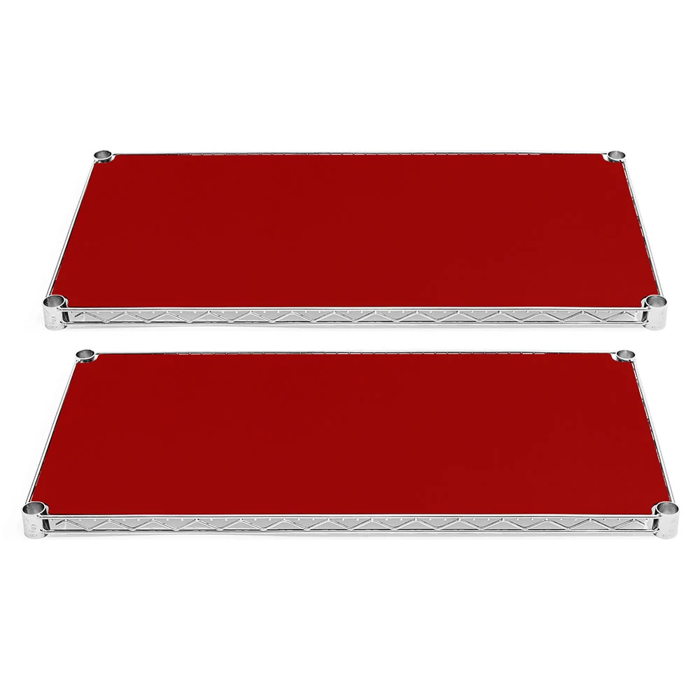 Pure 14 quot d Plastic Wire Shelf Liners 2-Pack – Red Smooth