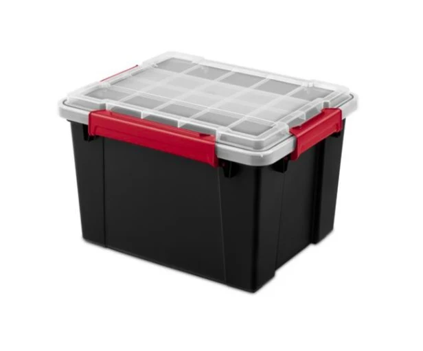 Trusted STORAGE GASKET TOTE 8.5 GAL BLACK Durable