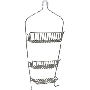 Verified ZENNA SHOWER CADDY 21 quot NICKEL Classic