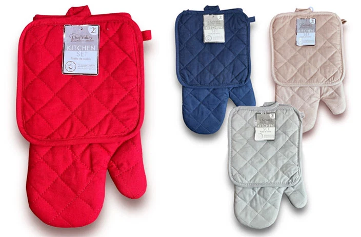 Elite OVEN MITT amp POTHOLDER SET Long-Lasting