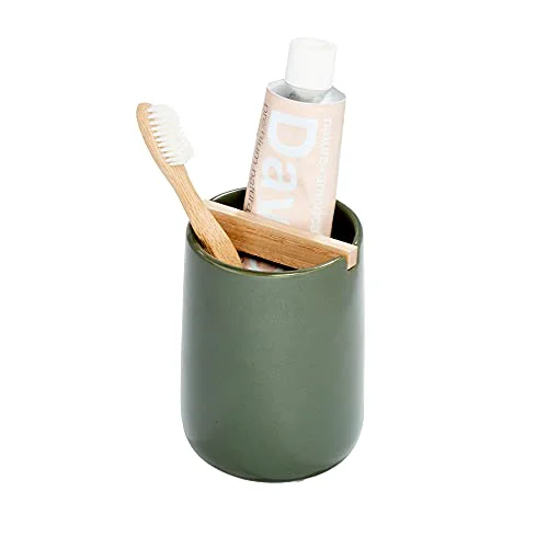 Original CERAMIC TOOTHBRUSH HOLDER MOSS Lightweight