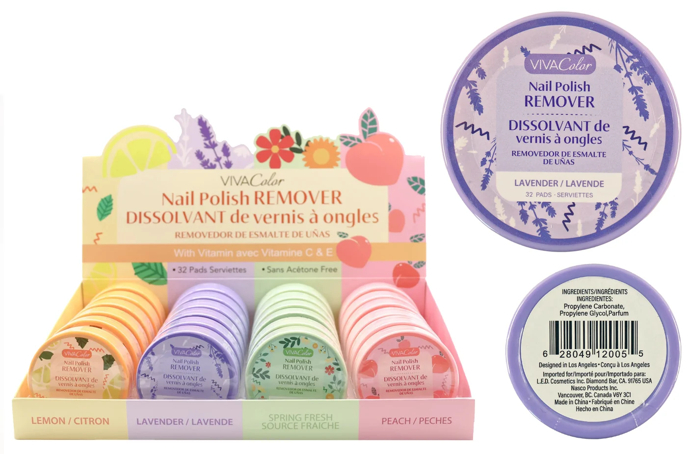 Sustainable NAIL POLISH REMOVER PADS Stylish