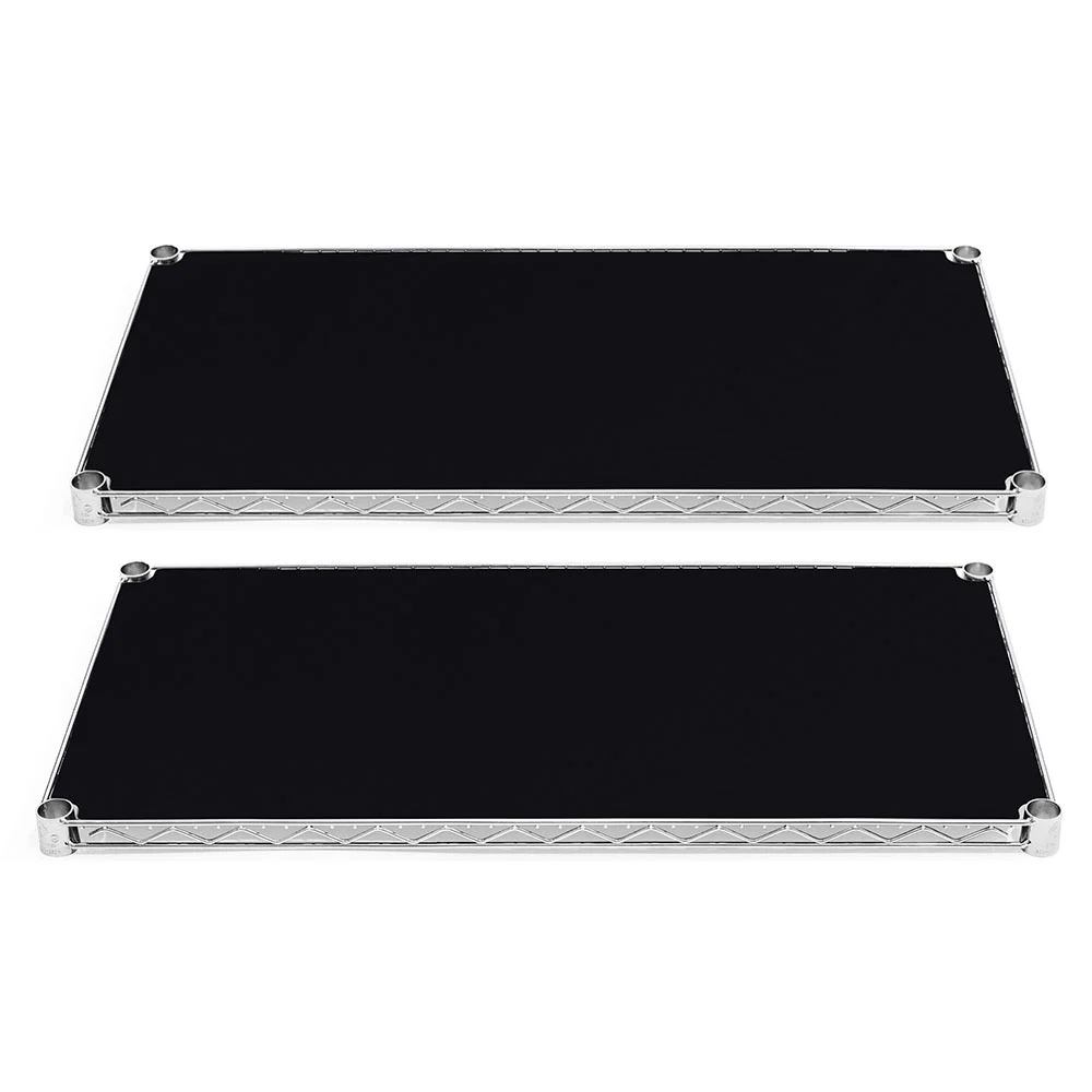 Specialty 24 quot d Plastic Wire Shelf Liners 2-Pack – Black Responsible
