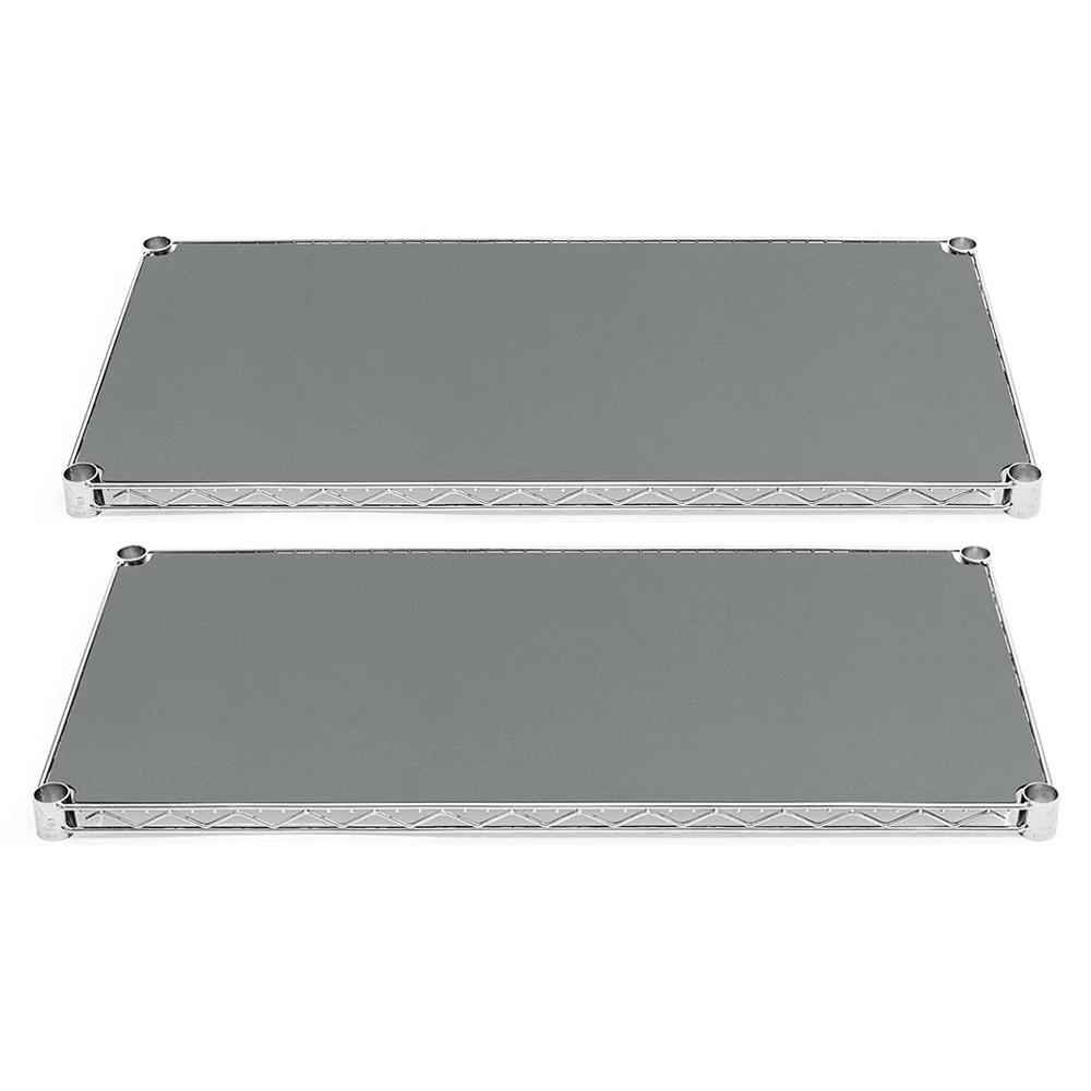 Artisan 18 quot d Plastic Wire Shelf Liners 2-Pack – Dark Gray Luxury