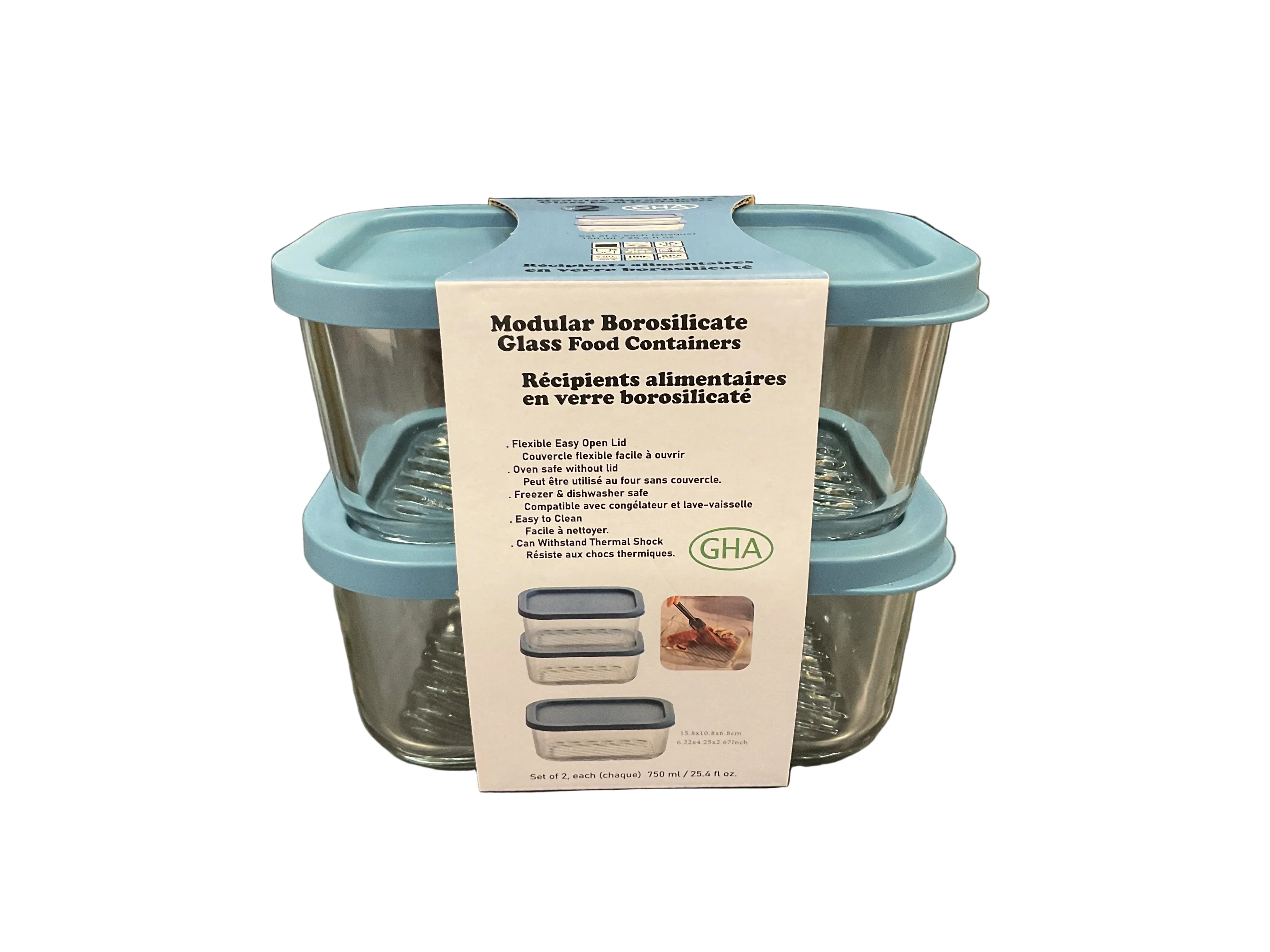 Superior MODULAR GLASS FOOD CONTAINER S 2 25.4 OZ Genuine